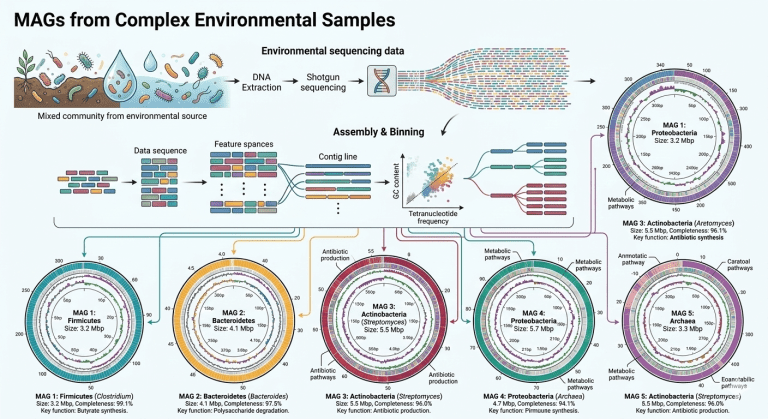 Metagenome assembled genomes reconstructed from environmental sequencing data