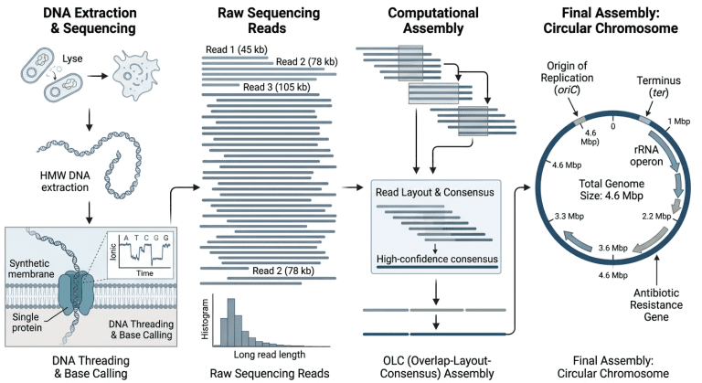 How to Assemble a Bacterial Genome from Nanopore Reads